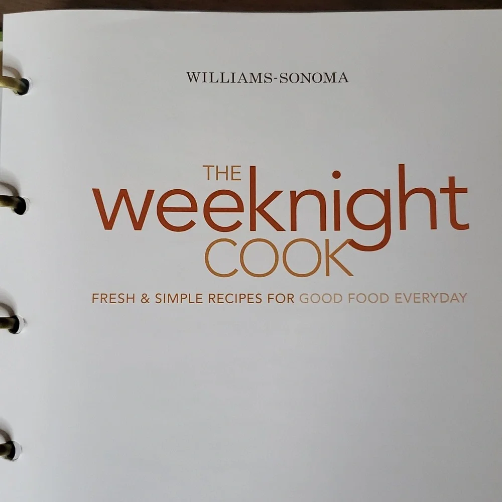 Williams Sonoma The Weeknight Cook Cookbook